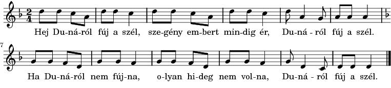 8. 11 Által mennék én a Tiszán, nem merek, nem merek, de nem merek. Attól félek, hogy a Tiszába esek, hogy a Tiszába esek.