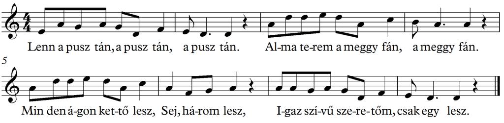 16. 19 Mindenkinek van babája, csak énnékem nincsen. Kinek kettő, kinek három, nékem egy se nincsen. Ha (j)az Isten egyet adna jaj, de megbecsülném, Kezit-lábát összekötném a füstre fő tenném.