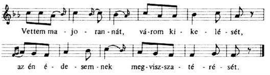 28. Hess páva, hess páva, császárné pávánja, ha jén páva volnék, jó reggel fölkelnék.