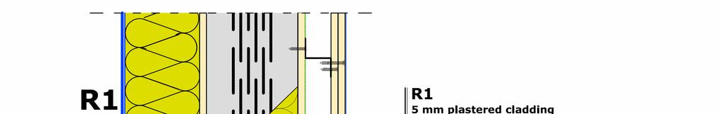 The additional layers are placed on these basic layers. As external layers insulation with plastered cladding, brick cover with ventilated air layer or wallcassette cladding can be placed. Figure 2.