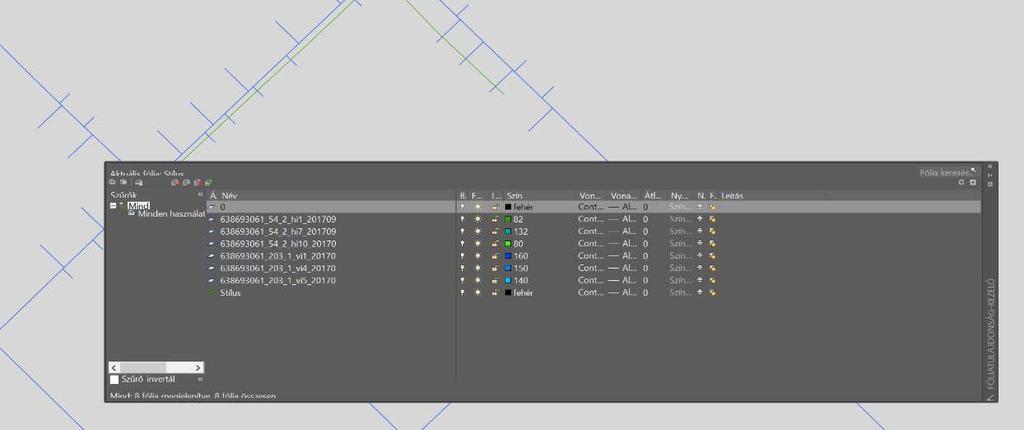 Importált geometriai adatok stílusának személyre szabása AutoCAD Map 3D-ben A shapefájlból importált geometrai adatokat (attribútum tartalmuk megőrzése mellett) a saját egyedi megjelenési formára