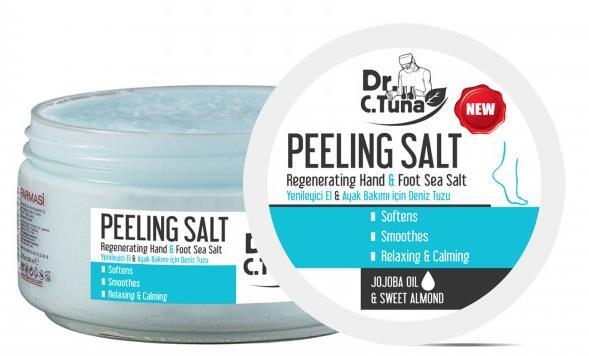 Regeneráló hámlasztó só Erősen koncentrált, gyengéd és nyugtató tengeri só kézre és