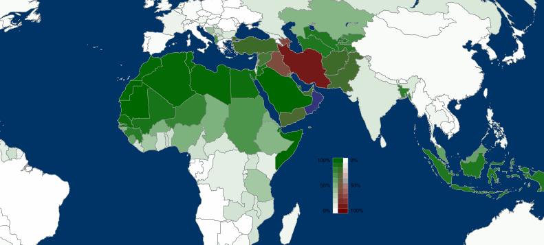 AZ ISZLÁM VILÁG MA (2010) Ország neve Lélekszáma % Ország neve Lélekszám % Ország neve Lélekszáma % Indonézia 204 847 000 88,1 Algéria 34 780 000 98,2 Jemen 24 023 000 99,0 Pakisztán 178 097 000 96,4