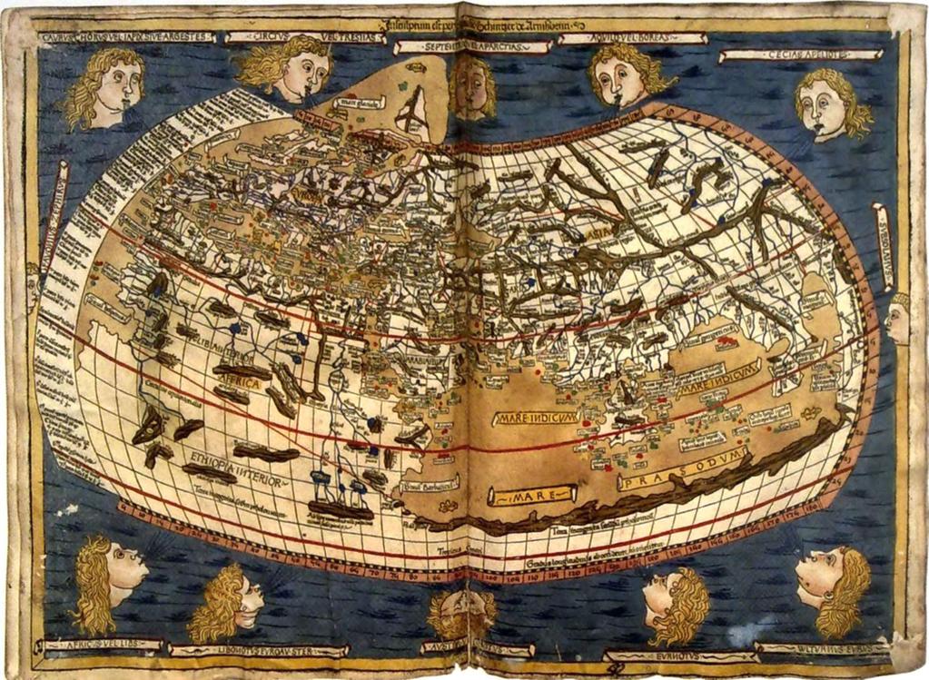 Világtérkép Ptolemaiosz Cosmographiájában, 1486 ször beavatkozott a havasalföldi vajdák viszályaiba, azt a hűbéri viszonyt azonban, amit az Anjouk és Zsigmond uralkodása alatt az ország urai