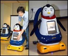 Pomi Fejlesztő: ETRI Bemutatás: 2008 A pingvin alakú robot kölcsönhatásba tud lépni az emberekkel, a neve POMI, ami a "Penguin Robot for Multimodal Interaction"-ból képzett egy mozaikszó (pingvin