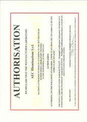 com Company registration 85396 38 certificazioni TANÚSÍTVÁNYOK La caratterizzazione dei dati fotometrici e di prodotto è effettuata in accordo alle seguenti norme: Az AEC lámpatesteinek fotometriai