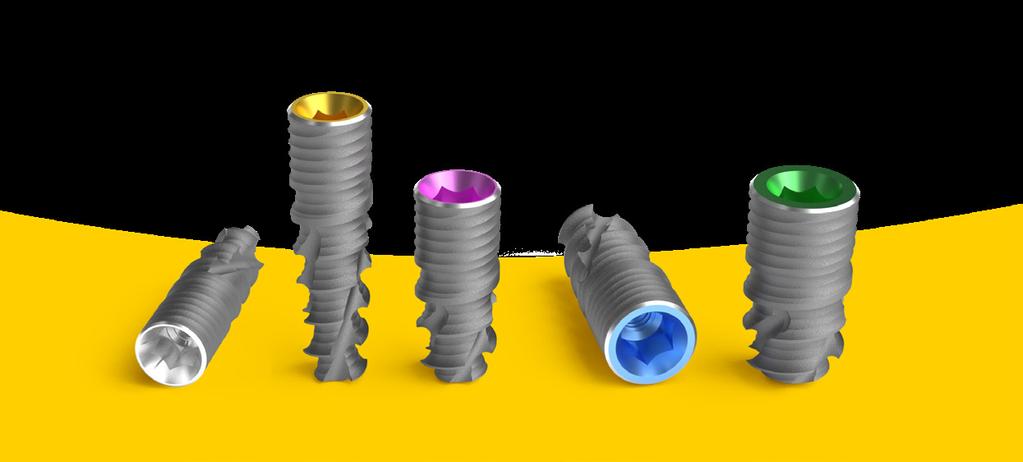 18 Conefit implant system Conefit kétfázisú Implantátumok méretválasztéka ø 3.5 mm ø 3.75 mm platform átmérő (ø mm) implantátum átmérő (ø mm) ø 4.0 mm ø 4.5 mm ø 5.