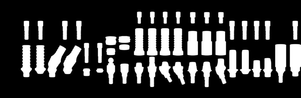 Multi-unit fej, ferde 32. MC fej, ferde 33. Multi-unit SR fej, becsavarható 34. Multi-unit SR fej, átmenőcsavaros, menetes fejjel 35. Multi-unit SR fej, ferde CAD-CAM RENDSZER ELEMEI 36.