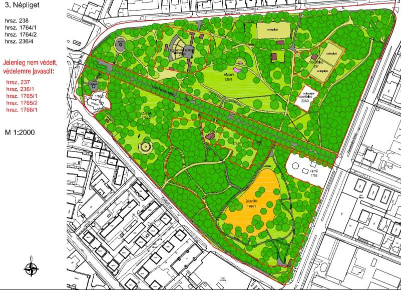 kórház területére adott javaslat - a védelemre javasolt zöldfelület területe A Kiskunsági Nemzeti Park Igazgatósága a Tvt. 25. (2) bekezdése alapján az I.