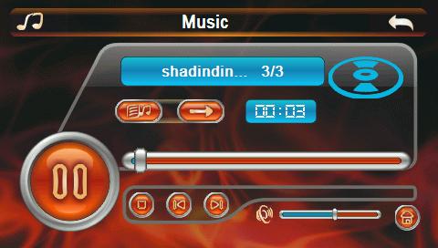 Hangfajlok lejatszasa Ez a fejezet megmutatja hogyan kell hasznalni az audio playert a navigacios rendszeren. Az audio lejatszo tamogatja a WMA, MP3 es WAV fajlokat.