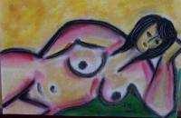 fej 40x30cm, pasztell