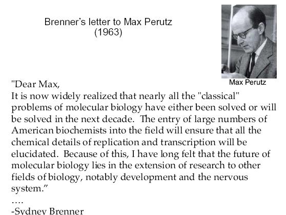 Brenner levele a Nobel-díjas Max