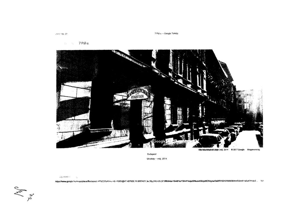 Z. 08. 22. 7 Pril u - Google Térkép 7 Pál U. Képkz(ténekdeemáj 2014 J0 2017 Boogie Magyar orsz Budapest Utcakép - máj. 2014 httpsaymegoogle.