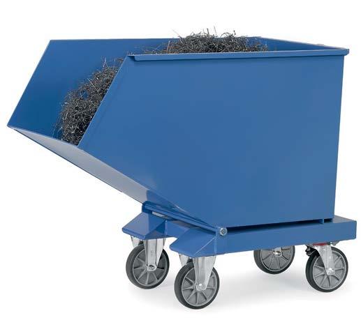 BILLENTŐ TÁROLÓK- ÖNBILLENTŐ TÁROLÓK KERÉK NÉLKÜLI TÁROLÓK Űrtartalom 250-1200 liter Teherbírás