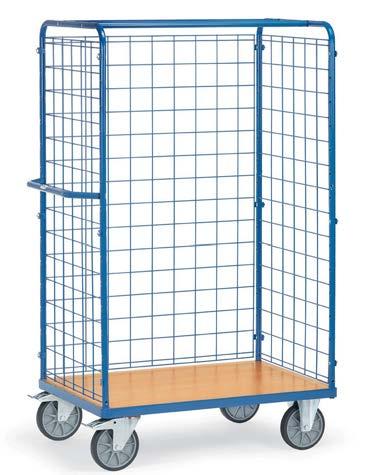 Rács hosszanti oldal csavarozva. Az alváz speciális faanyagból készült, bükk dekor felülettel. Kerekek: 2 beálló és 2 fix kerék, TPE gumik, 200 x 40, kerékagy gyűrűs golyóscsapággyal.