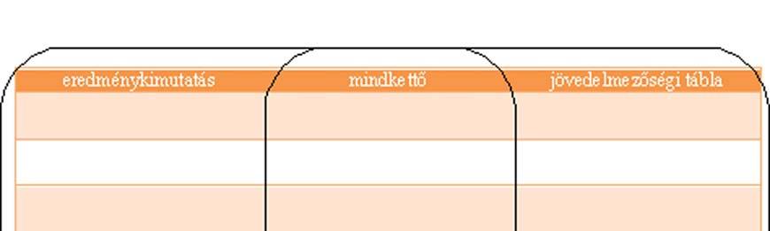 2. feladat A felsorolt megállapítások közül némelyik az eredménykimutatásra, némelyik a jövedelmezőségi táblára, némelyik mindkettőre jellemző.