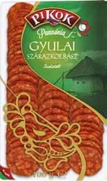 100 g KÉSZTERMÉK 150 g HÚSBÓL KÉSZÜLT 100 g KÉSZTERMÉK 159 g HÚSBÓL KÉSZÜLT MAGYAR TERMÉK -25% 399 Ft 299Ft 100 g, 1 kg = 2990 Ft PIKOK SZELETELT SZÁRAZKOLBÁSZ Csabai / Gyulai -18% 2 199 Ft 1799Ft