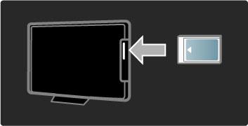 5.5 Közös interfész (CAM) CAM A kódolt digitális TV-csatornák ún. Feltételes hozzáférés modul (CAM) segítségével kódolhatók ki. A digitális TV-szolgáltatók a CAM-modult az el!fizetés id!