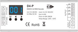 5 A /kimenet Egyszeres/Kétszeres/RGB/RGBW színcsatorna vezérlés RDM kétirányú kommunikáció 4 digites LCD kijelző Be-/ 5-24 V DC DIN sínre szerelhető Méret: 175 x 46 x 32 mm, 0,3 kg 17 727 Ft AC RF