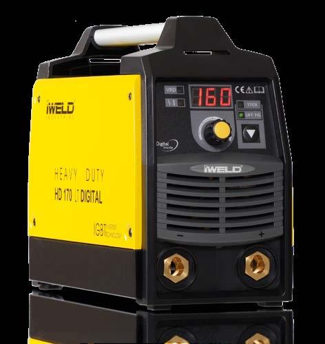 73 80 % 80 % HD 170 LT DIGITAL Digitális vezérlésű,hordozható, inverter technológiás és LT AWI hegesztőgép.