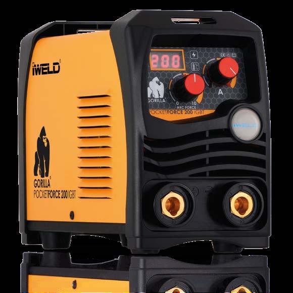 GORILLA GORILLA SUPERFORCE 230 technológiás, bevont-elektródás hegesztő inverter, kisipari hegesztési feladatok elvégzéséhez.