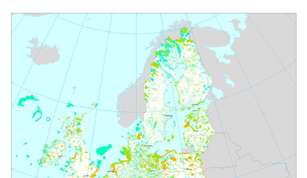 A Natura 2000 hálózat 27 393 terület 1 106