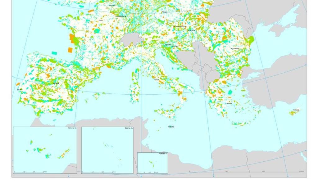 125 km² tengeri A Natura 2000 területének