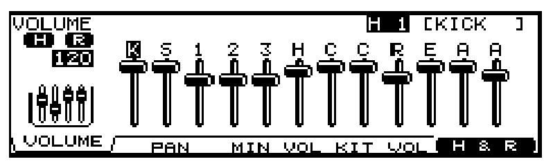 3. fejezet: Mixer beállítások Mixer paraméterek [MIXER] Itt állíthatja be a hanger t, panorámát stb.