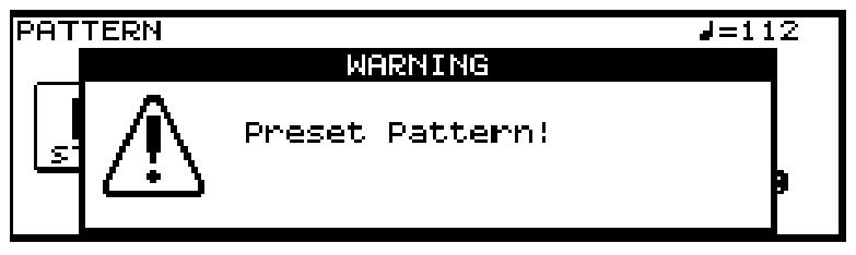 Ennek a hat part-nak az együttes elõadását nevezzük pattern -nek. Preset Patterns (Pattern P 1-150) A Preset pattern beállítások nem módosíthatóak.