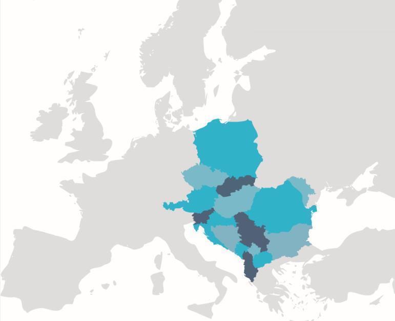 A CEEPUS programban részt vevő 16 ország Albánia Ausztria Bulgária Bosznia és Hercegovina Csehország