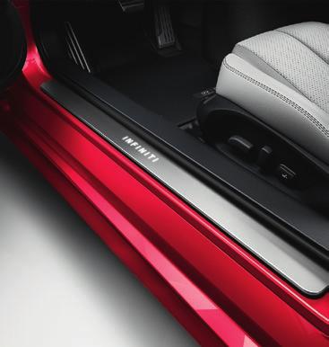 lamps 6 Carbon fibre fender vents 7 Illuminated entry guards