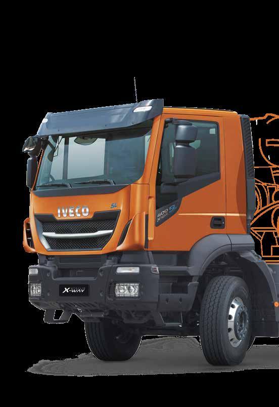 AKÁR CSUPÁN 9 TONNA SAJÁT TÖMEGŰ BETONKEVERŐ AZ IPARÁG LEGKÖNNYEBJE Kitolja a lehetőségek határait a STRALIS X-WAY az egyedülállóan kis saját tömegével.