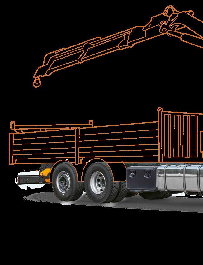A DARU, AMELY VÁLLALKOZÁSÁT IS FELEMELI A STRALIS X-WAY bármilyen daruhoz kiváló alap, akár önrakodó platós járművet tervez, akár emelőkosaras szervizjárművet.