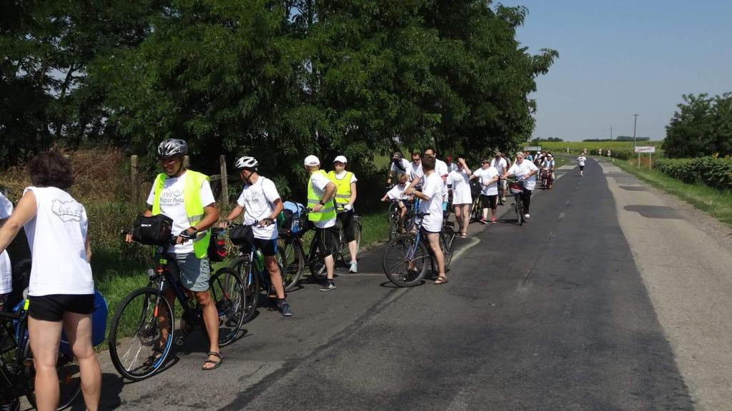 Az időjárás nekünk kedvezett, napsütéses, szélcsendes időnk volt.