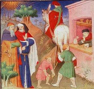 98. ábra Barthélemy l'anglais, Le Livre des propriétés des choses, France (Anjou, Maine), XVe siècle, Paris, BnF, département des Manuscrits, Français 9141, fol. 98 99.