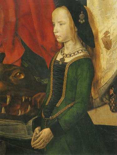 Megfigyelhetjük ugyanakkor, hogy már Campin képein is a Kisded arányai közelebb állnak a valóságoshoz, mint más kortárs középkori festményeken.