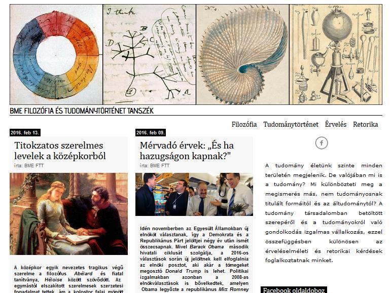 KÖZÉRDEKŰ A Filozófia és Tudománytörténet