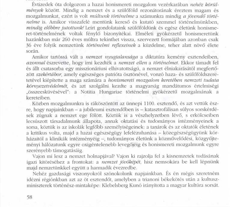 ' KRÓNIKA V / N A XXIV. Honismereti Csongrád Megnyitó Akadémia, Tisztelt Honismereti Akadémiások! Kedves Barátaim!