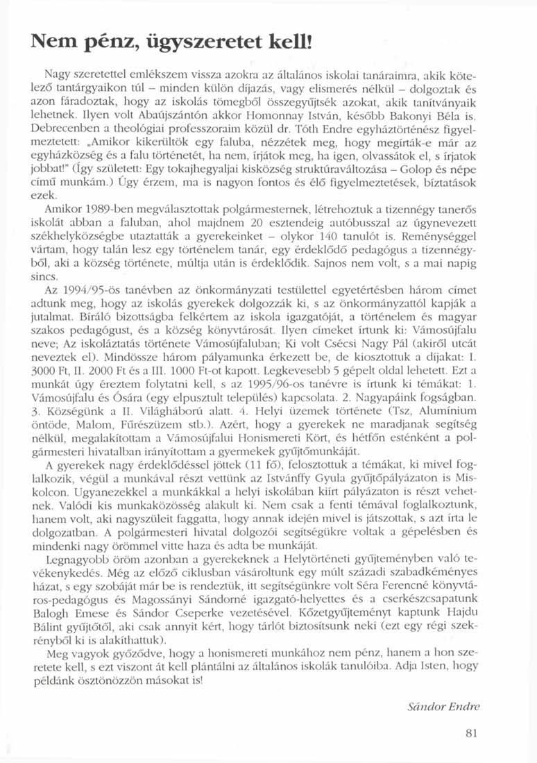 1996/5 HONISMERET XXIV. ÉVFOLYAM - PDF Ingyenes letöltés