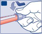 Nézzen át az inzulin ellenőrző ablakon. Ha az inzulin zavarosnak tűnik, ne használja a tollat.