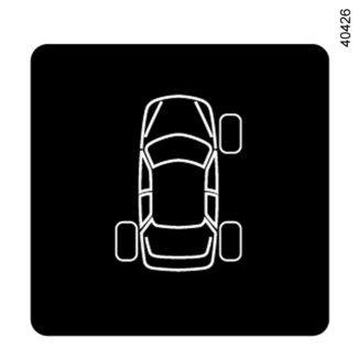 GUMIABRONCSOK NYOMÁSELLENŐRZŐ RENDSZERE (3/4) CHECK TYRE PRESSURE SENSORS A visszajelző lámpa több másodpercen keresztül villog, majd folyamatosan világít, a(z) CHECK TYRE PRESSURE SENSORS üzenet és