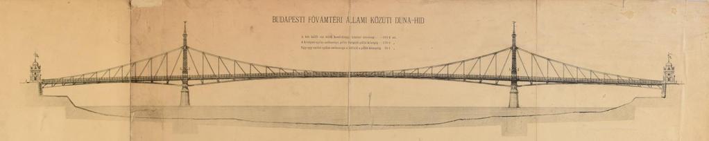 A tervezett és az elkészült Ferenc József híd