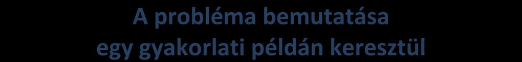 A probléma bemutatása egy