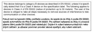 6. Szabályozási információk Cependant, rien ne peut garantir l'absence d'interférences dans le cadre d'une installation particulière.