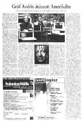 A BÁCSALMÁSI INTEL -ALAPÍTÓ GRÓF (GROVE) ANDRÁSRÓL ÍRT ÚJSÁGCIKK, AKIT A TIME 1977-BEN
