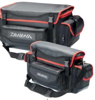 2018. február 16., péntek 10.000 Daiwa D-VEC Baseball sapka Tackle organiser táska Carryall általános táska vízlepergető anyagból, karbon-designnal, műcsalis dobozok és egyéb felszerelés számára.