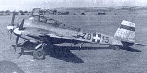 15 Me-210 1944. szeptember 14-én, Kiskunlacháza Ny-on Szukits Imre rád. (lövész) őrm-rel egy kétmotoros Lightninget lőttünk le.