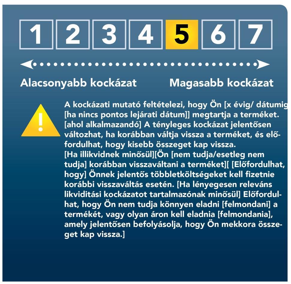 III. MELLÉKLET AZ ÖSSZESÍTETT KOCKÁZATI MUTATÓ BEMUTATÁSA A bemutatás formátuma 1.