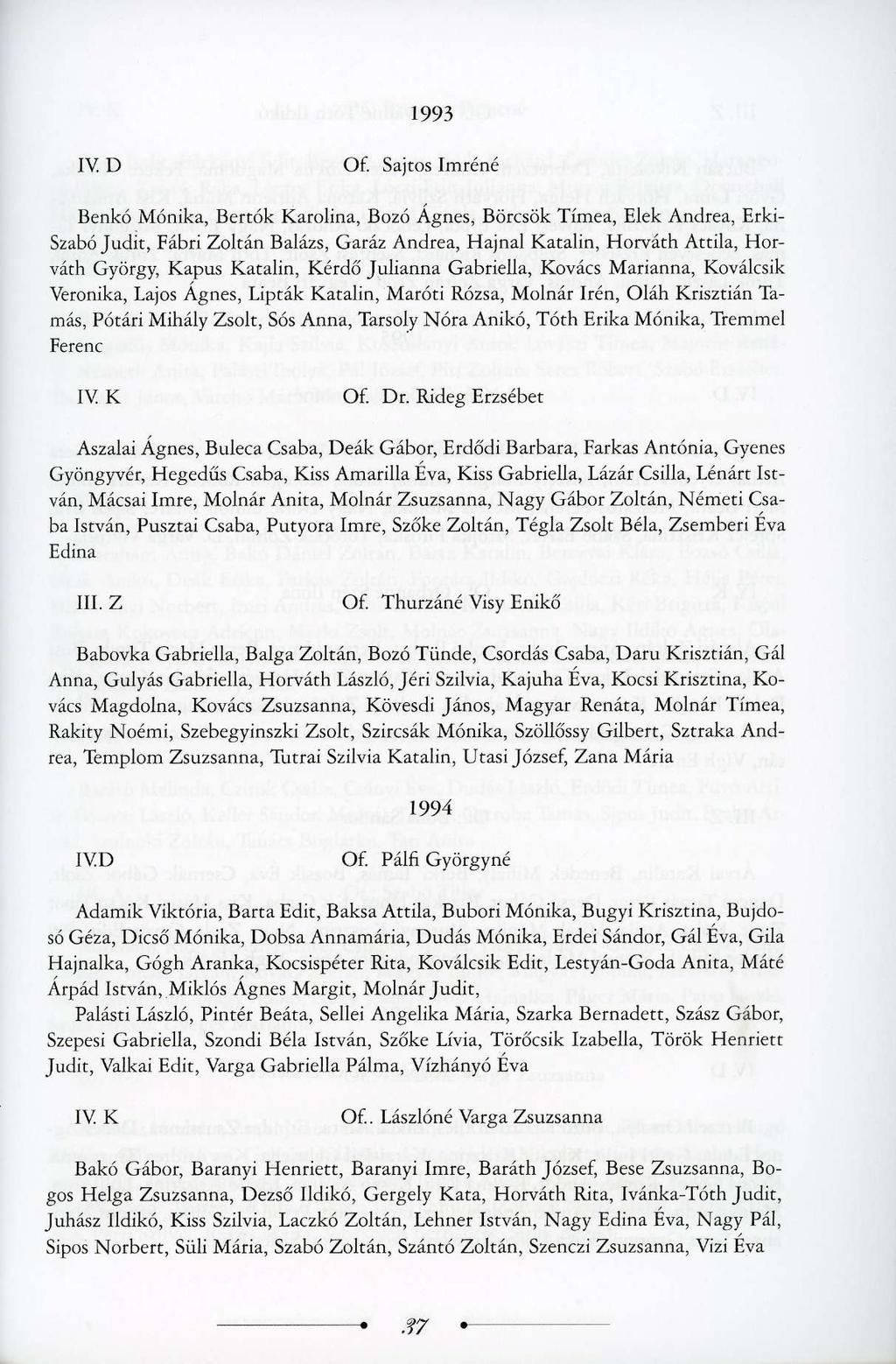 1993 IV D Of.
