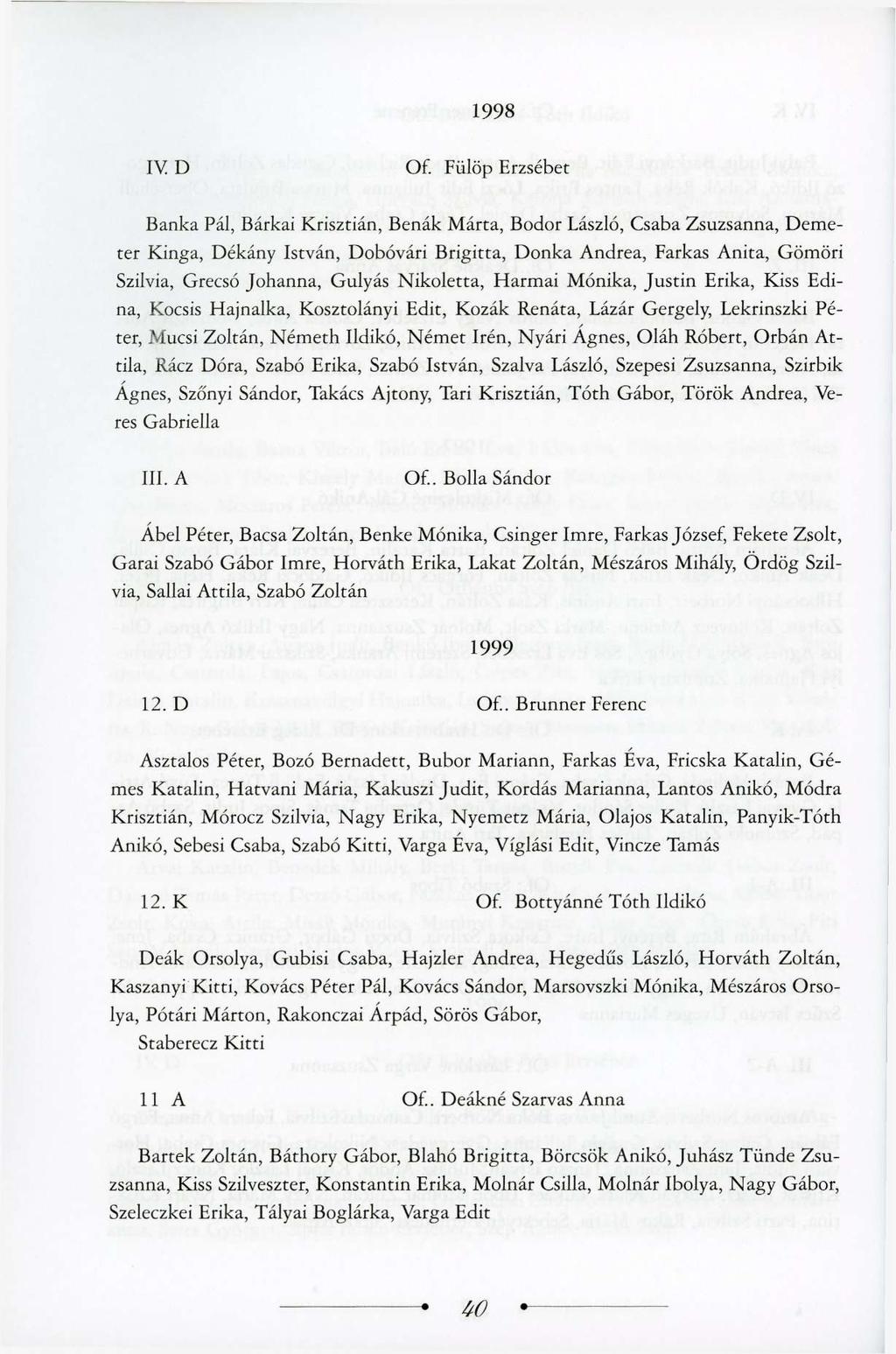 1998 IV D Of.